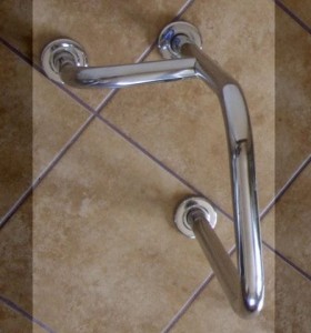 Waschbeckenstütze 55cm rechts-links Inox-Stahl GKN 105