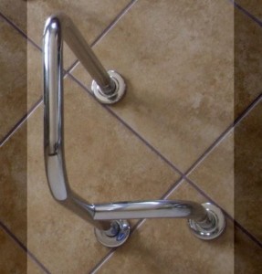 Waschbeckenstütze 75cm rechts-links Inox-Stahl GKN 105A