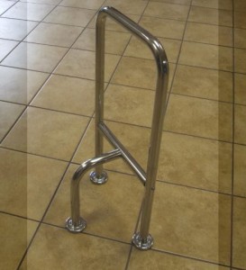 Universalstütze 75cm rechts-links Inox-Stahl GKN 107A