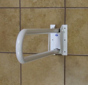 Neigungsstütze 80 cm abklappbar in Weiss G 108A