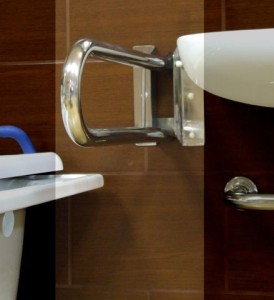 Neigungsstütze 80 cm abklappbar Inox-Stahl GN 108A