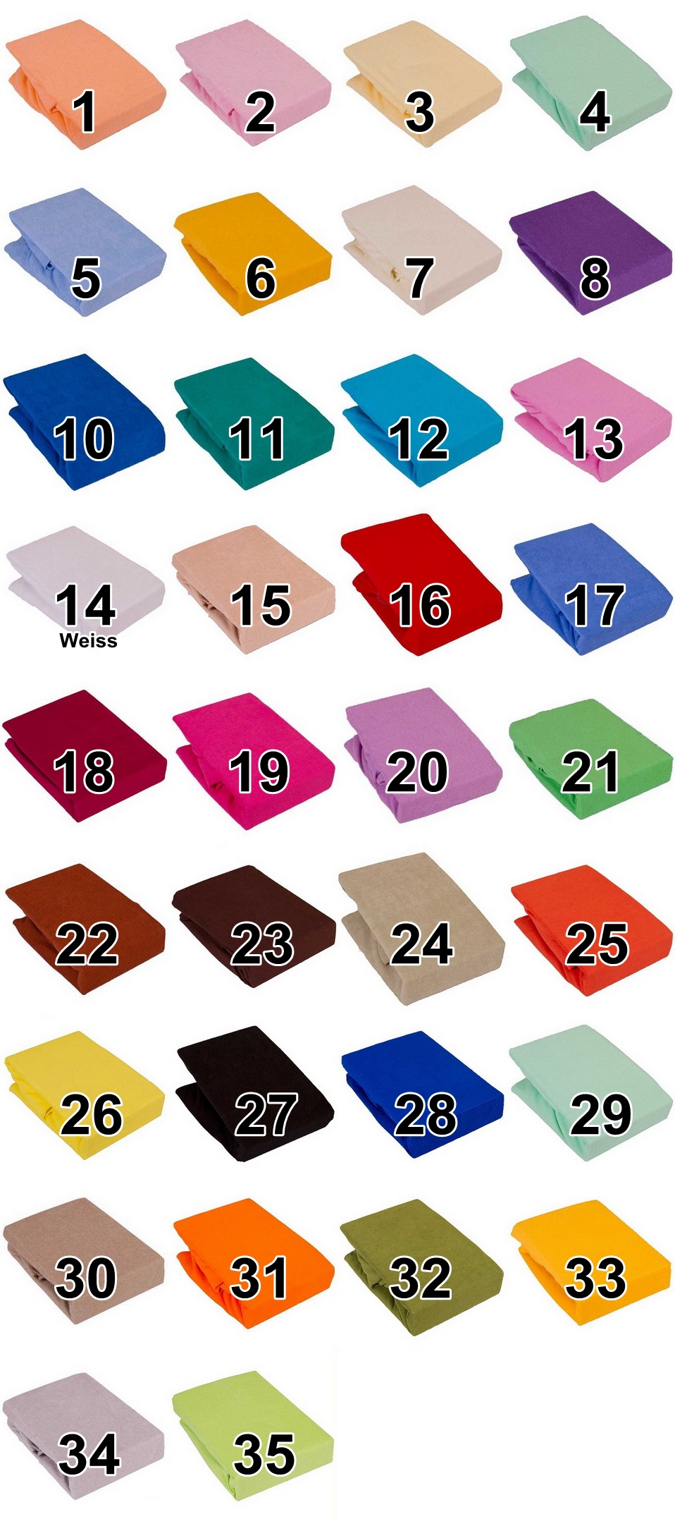 Wählensie die Farbe des Polsterbezugs